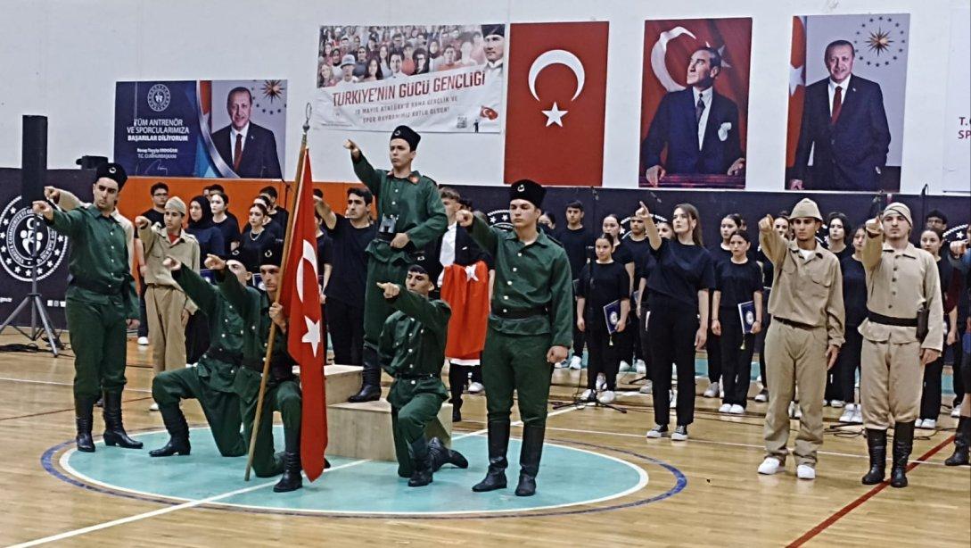 19 MAYIS ATATÜRK´Ü ANMA, GENÇLİK VE SPOR BAYRAMI COŞKUYLA KUTLANDI