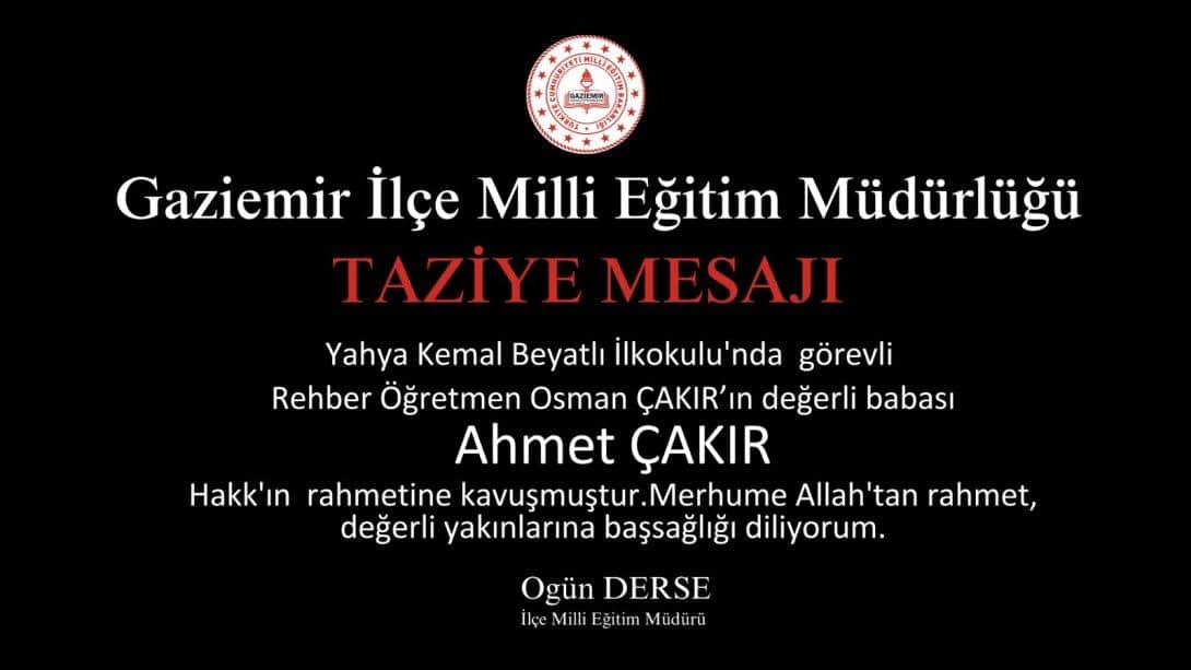 TAZİYE MESAJI