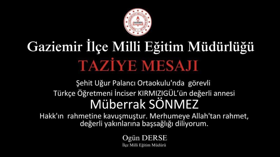 TAZİYE MESAJI