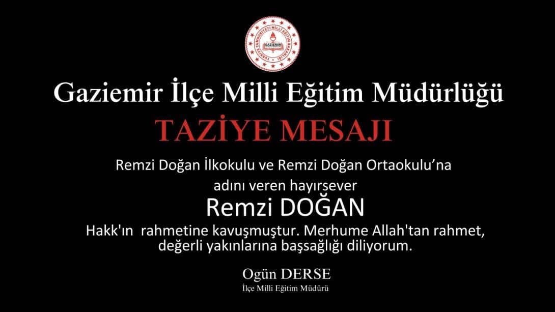 TAZİYE MESAJI