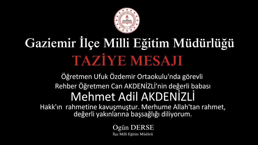 TAZİYE MESAJI