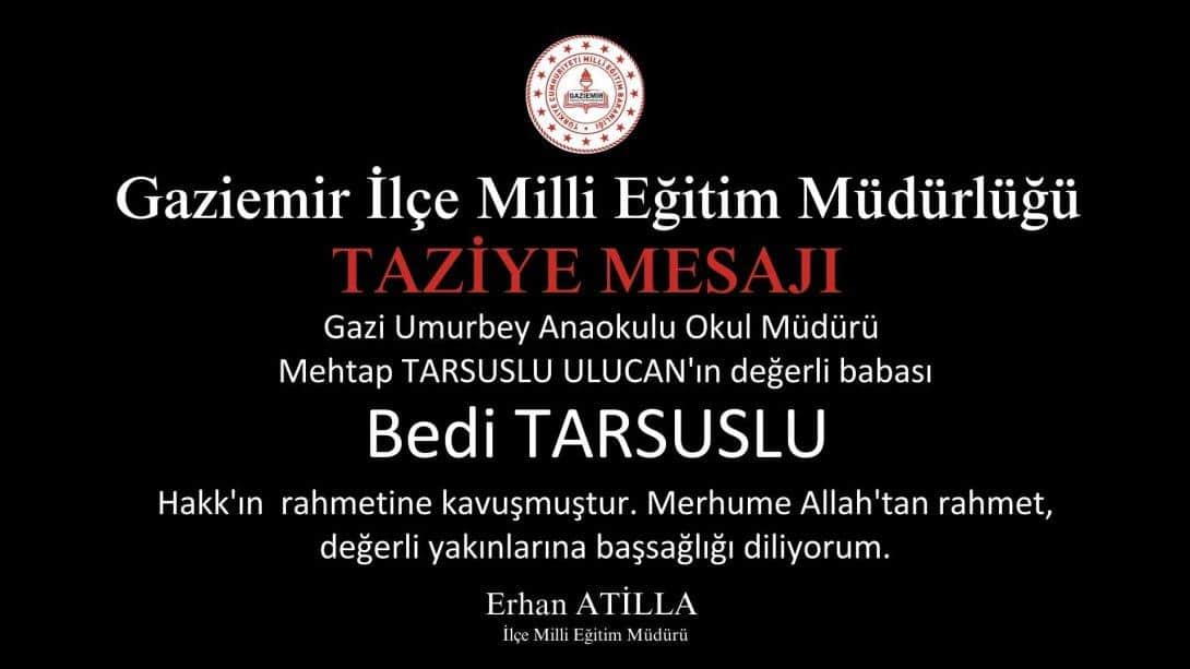 TAZİYE MESAJI