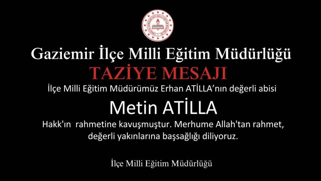 TAZİYE MESAJI