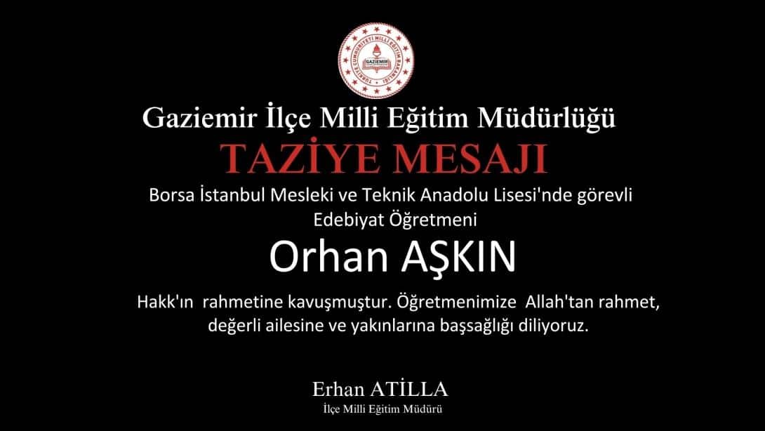 TAZİYE MESAJI